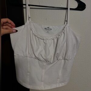 Hollister ruched bust corset top